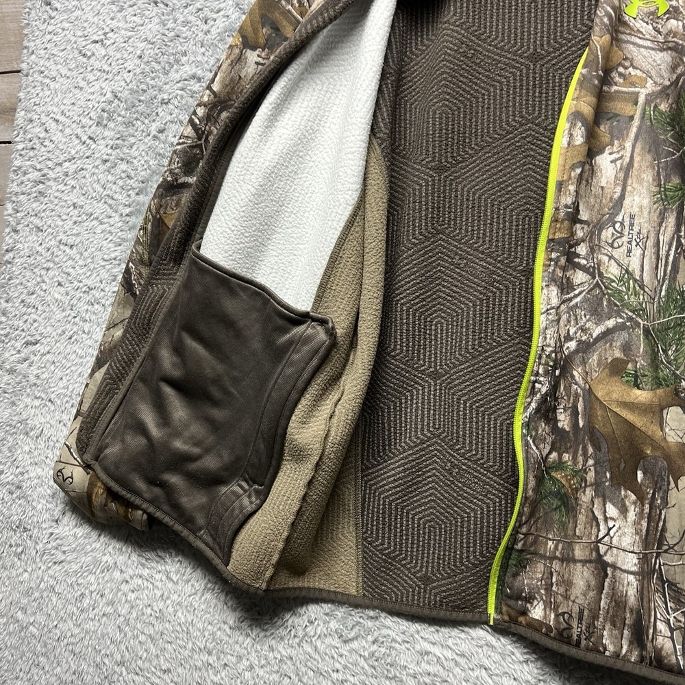 Under Armour‎ Scent Control Camouflage Realtree Jacket Coldgear Mens Medium - Picture 7 of 16